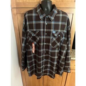 Dixxon Flannel 4XL NWT Brown 30” Chest Size 13th Anniversary Edition